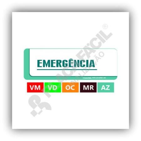 Placa Hospitalar Emergência