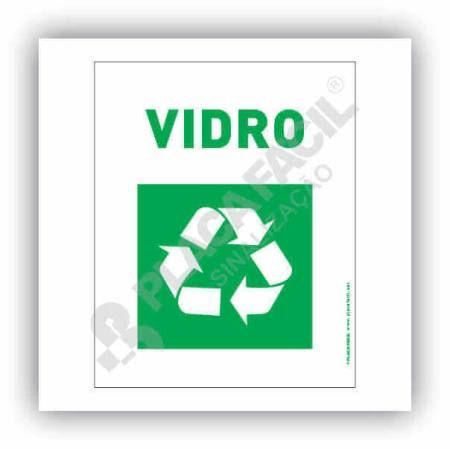 Placa Meio Ambiente Lixo Reciclável Vidro