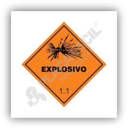 Placa Simbologia de Risco Explosivo 1.1