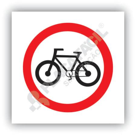 Placa Circulação Exclusiva de Bicicletas