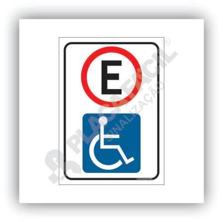 Placa Estacionamento Exclusivo para Deficientes