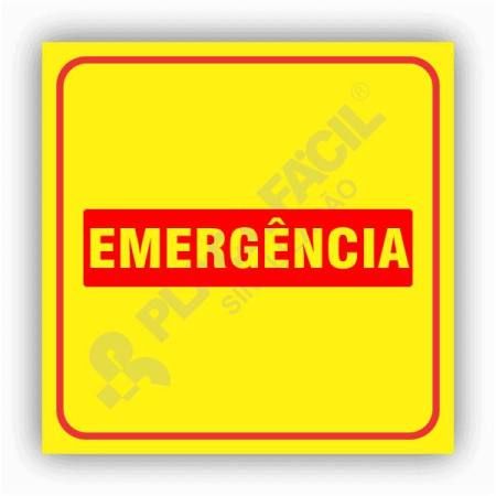 Placas de Sinalização de Emergência