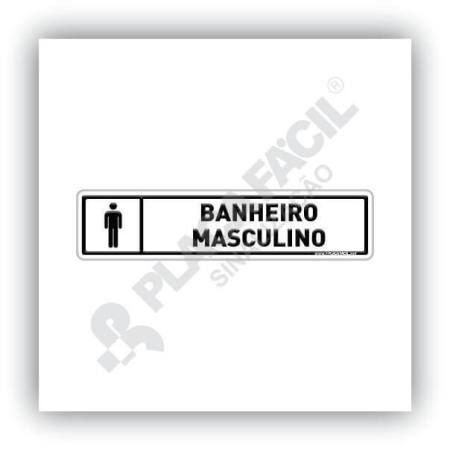 Placa Informativa Banheiro Masculino