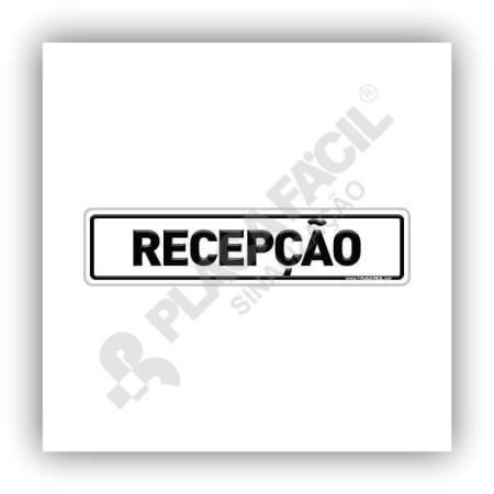 Placa De Sinalização Recepção