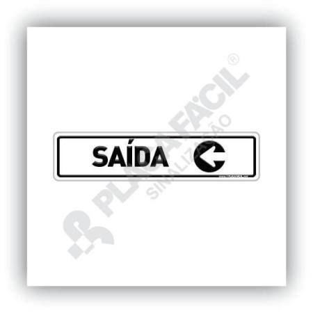 Placa De Sinalização Saída Esquerda