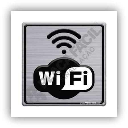 Placa de Sinalização Wifi