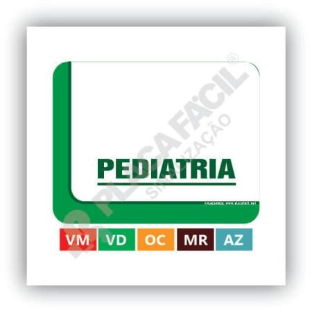 Placa De Sinalização Pediatria