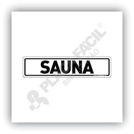 Placa De Sinalização Sauna