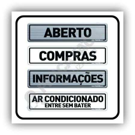 Placas para Condomínios 25x06 cm